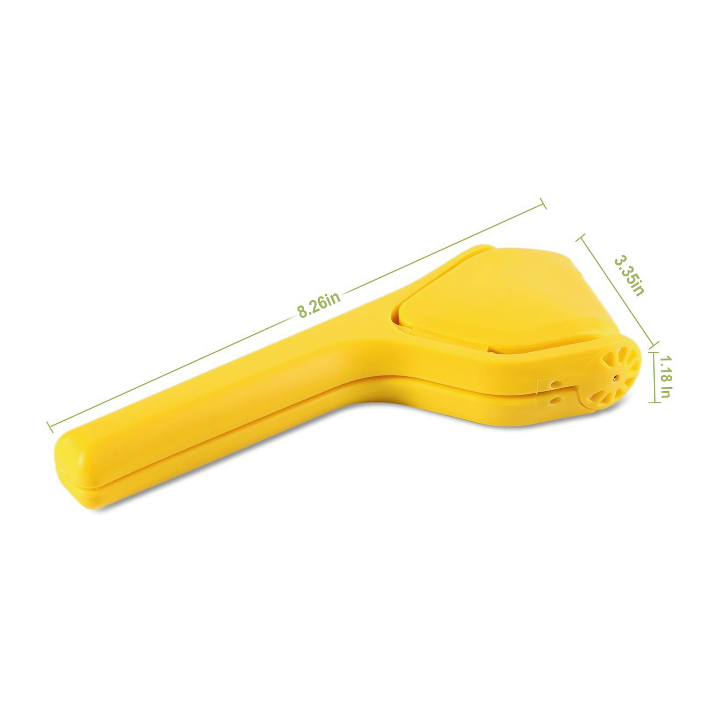 Manual Citrus Juicer in Orange & Green - Fold-Flat Handheld Lemon Squeezer for Effortless Pressing, Space Saving Fruit Juicer for Limes, Oranges & Small Fruits