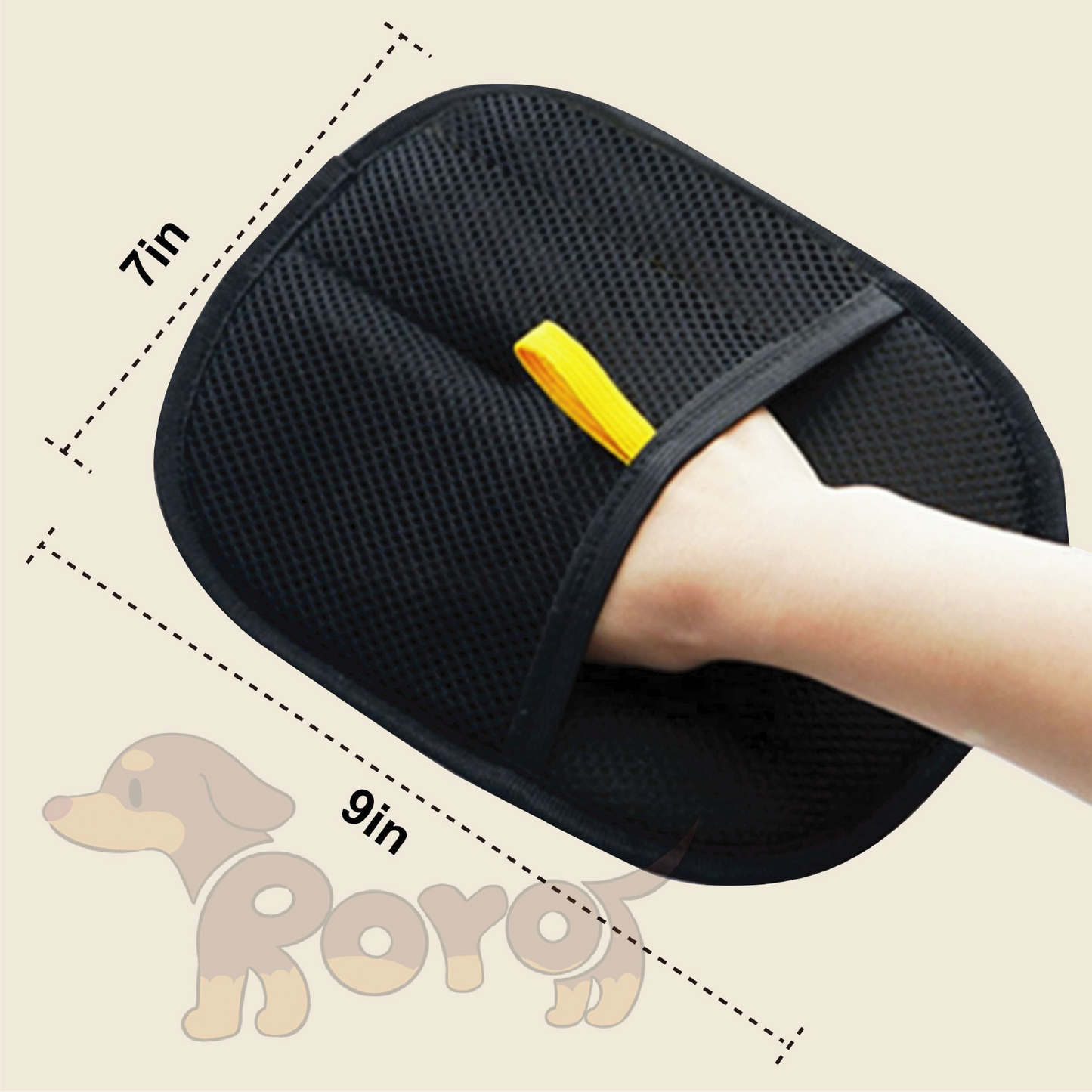 2-Pack Electrostatic Pet Hair Remover Gloves | Reusable & Washable for Furniture, Car Seats, Clothing | Cat/Dog Fur Collector Set